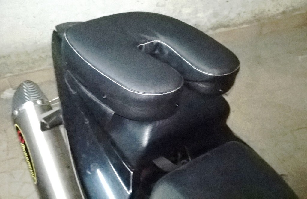 Cuscino Universale Per Motocicletta Con 8 Ventose - Per Softail, Touring, XL 883/1200, Pelle Sintetica - Foto 4